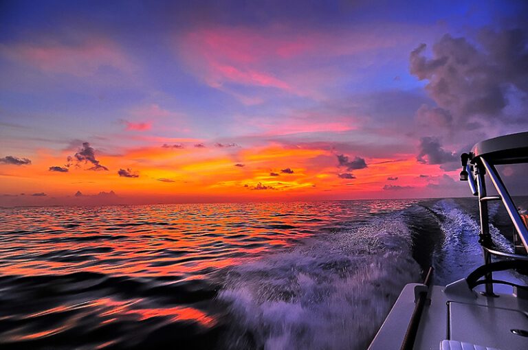 Sunset In Sea